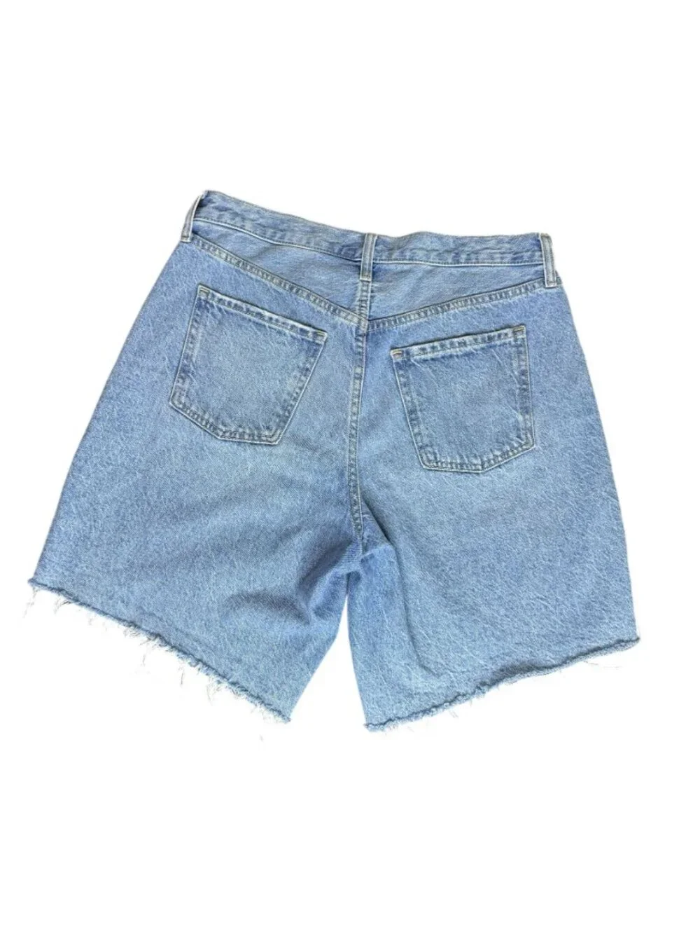 Old Navy Women's Baggy Cutoff Jean Shorts, Button-Fly, Size 10